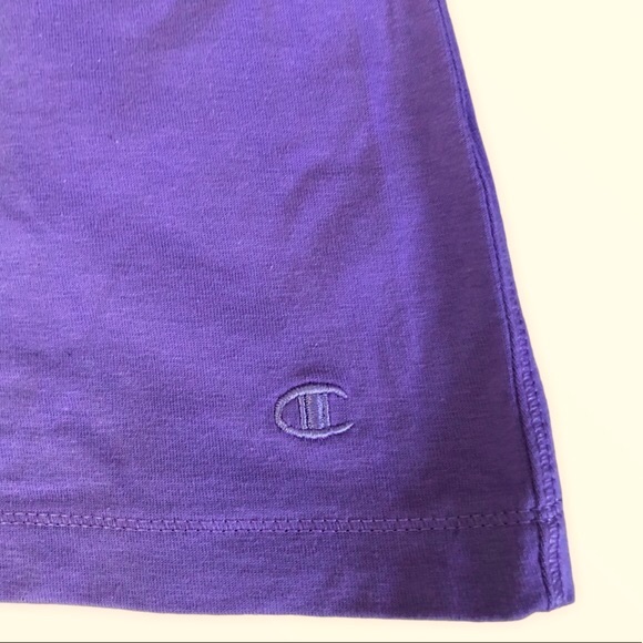 NWT PURPLE CHAMPION CASUAL SHORT SLEEVE T-SHIRT - Picture 8 of 11